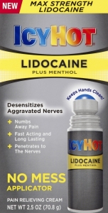 Icy Hot Lidocaine No Mess Roll On Pain Relieving Cream Oz