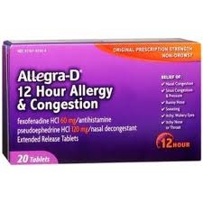 allegra d 12 hour generic name