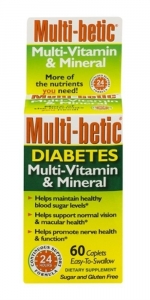 Multi-betic Diabetes Multivitamin Multimineral Supplement ...