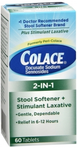 Colace 2-In-1 Tablets Stool Softener & Stimulant Laxative - 60ct