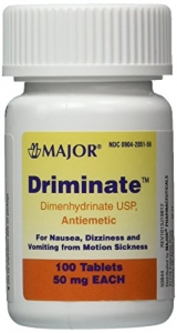 Major Driminate 50mg Tablets - 100ct(Generic for Dramamine Motion Sickness)