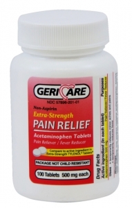 Geri-Care Extra Strength Acetaminophen - 100 Tablets