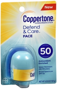 coppertone defend and care face spf 50