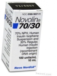 Novolin 70/30 Insulin, 100 Units/mL, 10mL Vial Novolin 70/30 Insulin, 100 Units/mL, 10mL Vial