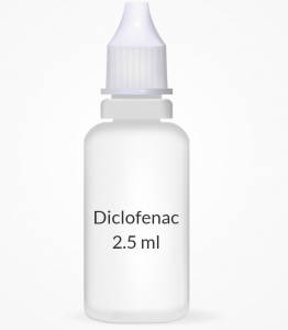 Diclofenac 0.1% Ophthalmic Solution (2.5ml Bottle)