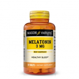 Mason Natural Melatonin, 3mg with Vitamin B-6, Tablets, 60ct