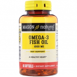 Mason Natural Super Omega 3 Fish Oil 1000 Mg Softgels 60ct