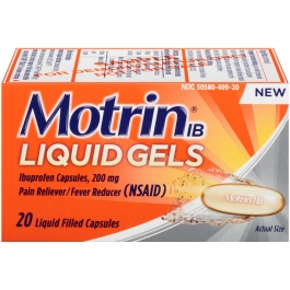 Motrin IB Liquid Gels Ibuprofen, 200mg - 20ct