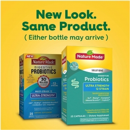 Nature Made Digestive Probiotics Multi Strain 12 Ultra Strength 25ct
