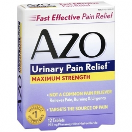 AZO Maximum Strength Urinary Pain Relief Tablets - 12ct