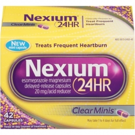 Nexium 24hr Clear Minis Acid Reducers - 42 ct