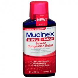 Mucinex Sinus-Max Maximum Strength Severe Congestion Relief Liquid- 6oz