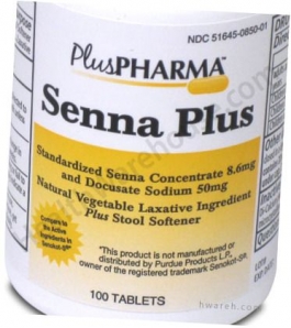 Senna Natural Vegetable Laxative Plus Stool Softener (8 ...