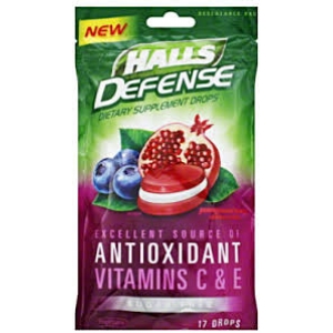 Halls Defense Sugar Free Supplement Drops, Pomegranate ...