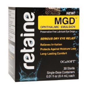 OCuSOFT Retaine MGD Complete Dry Eye Relief Lubricant Eye Drops Single ...