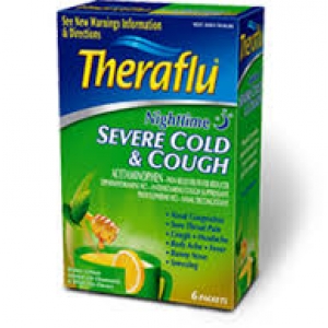 Theraflu Nighttime Severe Cold & Cough Powder Packet ...