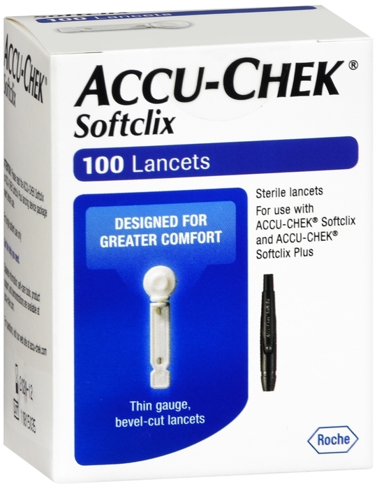 AccuChek Softclix Lancets 28 Gauge 100 Lancets
