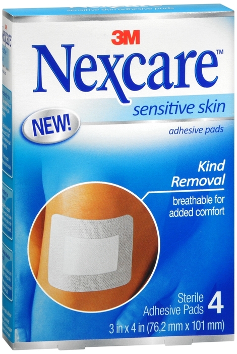 Buy Nexcare Sensitive Skin Adhesive Pads, 3
