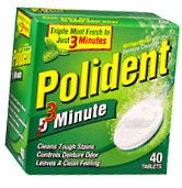 polident denture cleanser tablet