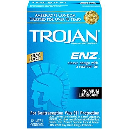 Buy Trojan Enz Lube Condoms- 12ct Online - HealthWarehouse