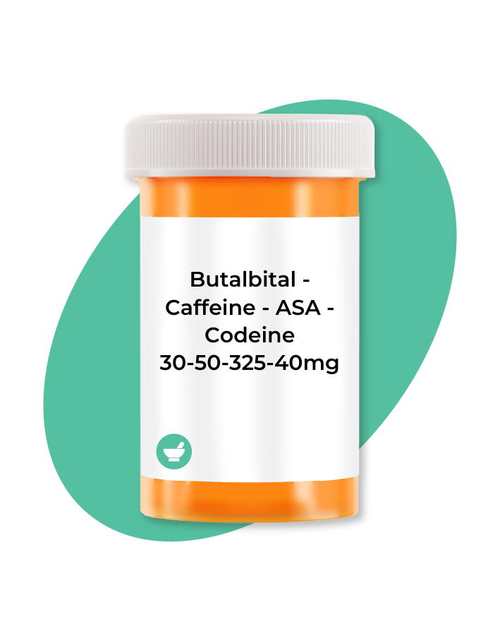 Buy Butalbital-Caffeine-ASA-Codeine 30-50-325-40mg Capsules Online ...