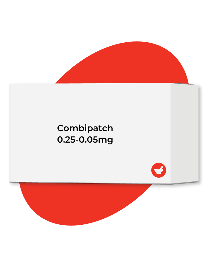 Buy Combipatch 0.25-0.05mg/24HR Adhesive Patch - Box of 8 Patches ...