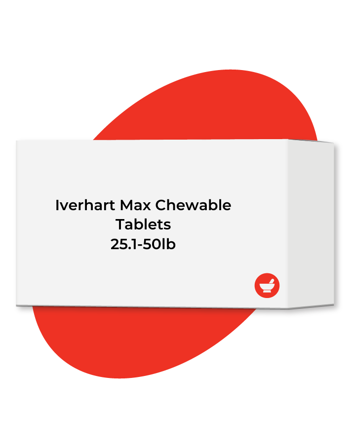 Buy Iverhart Max Chewable Tablets (For Dogs 25.1-50 lbs) - 6 Month Pack ...