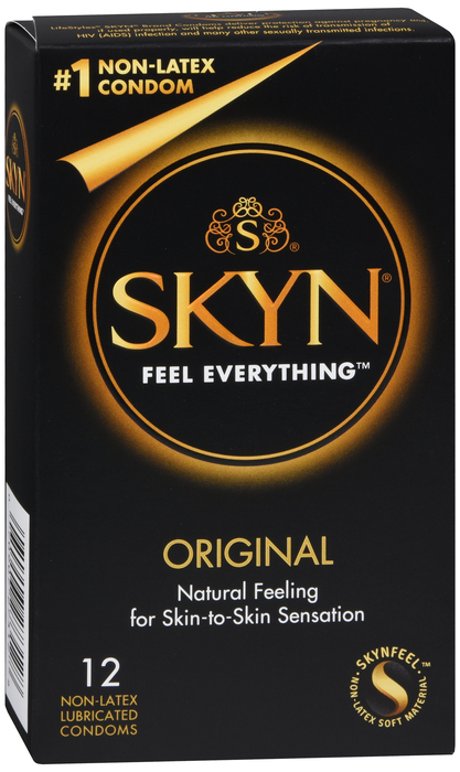 skyn original non-latex lubricated condoms SKYN Non-Latex Lubricated Condoms, Original, 3 Count HSA/FSA Eligible main image 1