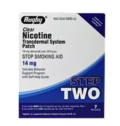 rugby tobacco patches Nicotine Transdermal System Patch, Step 1, 14Ct Nicotine can increase your blood pressure Rugby Nicotine Transdermal Stop Smoking