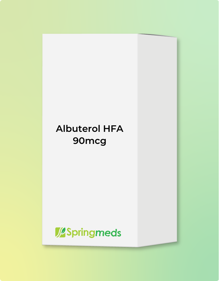 Albuterol HFA 90mcg Inhaler 200 doses (Generic Ventolin) - 18g - Spring ...