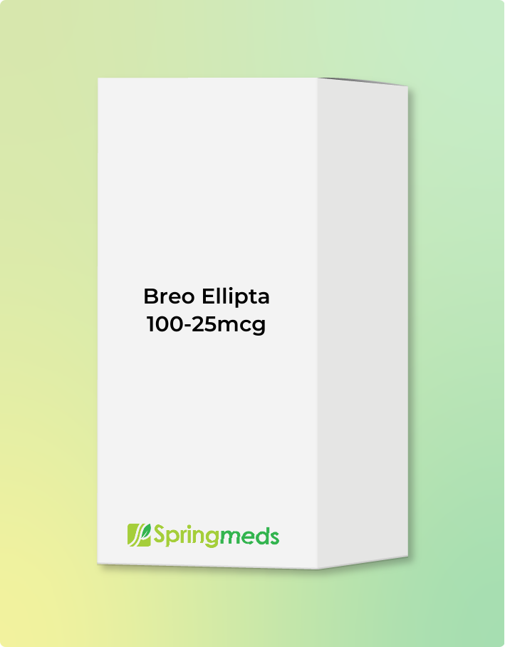 Breo Ellipta 100-25mcg Inhaler - 60 Blisters (30 Doses) - Spring Meds