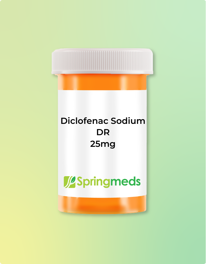 Buy Diclofenac Sodium DR 25mg Tablets Online - Spring Meds